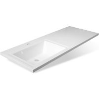 Тумба с раковиной Misty Коломбо 120 L подвесная Дуб Галифакс Антрацит арт-УТ000015589 — фото 6, Тумбы с раковиной