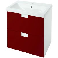 Тумба под раковину Bellezza Пегас 50 подвесная Красная Белая арт-4630406180035 — фото 1, Тумбы под раковину