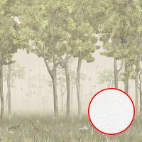 Фреска Ortograf Aurora 34107 Фактура бархат FX Флизелин (4*3) Бежевый/Зеленый, Деревья арт-34107 (бархат FX) — фото 1, Фрески