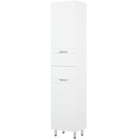 Шкаф пенал Corozo Лея 40 Z2 с бельевой корзиной Белый арт-SD-00000099 — фото 2, Пеналы для ванной комнаты