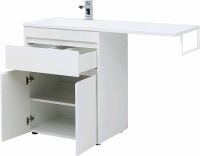 Тумба с раковиной Aquanet Токио 130 L Белая арт-239215 — фото 8, Тумбы с раковиной