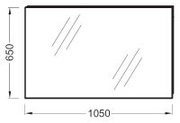 Зеркало Jacob Delafon Odeon Up 105 подвесное арт-EB1084-NF — фото 5, Зеркала в ванную комнату