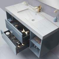 Тумба с раковиной Orans BC-1129 120 подвесная Matt sky blue арт-11291200 — фото 4, Тумбы с раковиной