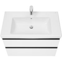 Тумба под раковину Roca Domi 80 подвесная Белый глянец арт-A857459806 — фото 2, Тумбы под раковину