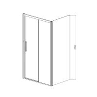 Душевой уголок Vincea Soft 100x80 профиль Хром стекло прозрачное арт-VSR-3SO8010CL — фото 6, Прямоугольные душевые уголки