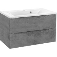 Тумба под раковину Vincea Mia 90 подвесная Beton арт-VMC-2MA900BT — фото 1, Тумбы под раковину