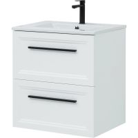 Тумба с раковиной STWORKI Эстерсунд 60 подвесная Белая матовая арт-440924 — фото 1, Тумбы с раковиной