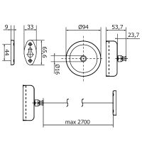 Сушилка для белья Veragio Gifortes Бронза арт-VR.GFT-9010.BR — фото 7, Сушилки для белья