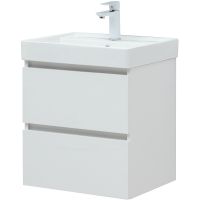 Тумба под раковину Aquanet Вега 50 подвесная Белый глянец арт-308332 — фото 3, Тумбы под раковину