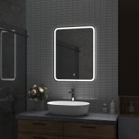 Товар: Зеркало Континент Russo 500х700 с подсветкой с сенсорным выключателем арт-ЗЛП3031 - фото 7 Зеркало Континент Russo 500х700 с подсветкой с сенсорным выключателем арт-ЗЛП3031 — фото 7, Зеркала в ванную комнату