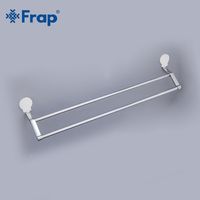 Полотенцедержатель Frap F33 двойной Хром арт-F3309 — фото 4, Полотенцедержатели