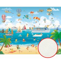 Фреска детская Ortograf Детские 21169 Фактура флок FLK Флизелин (3,85*3) Разноцветный, Корабли/Люди/Море арт-21169 (флок FLK) — фото 1, Фрески