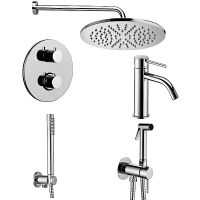 Комплект смесителей Paffoni Light Хром арт-KITZLIQ018CR071 — фото 1, Готовые комплекты для ванной комнаты