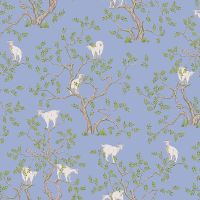 Обои LOYMINA Origins Винил на флизелине (1*10,05) Голубой/Бежевый/Белый, Деревья/Животные арт-ALS5 006 — фото 1, Обои для стен
