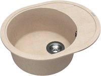 Кухонная мойка Florentina Родос-580 Песочная арт-20.240.B0580.107 — фото 2, Кухонные мойки