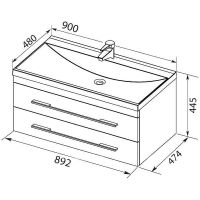 Товар: Комплект мебели для ванной Aquanet Верона New 90 подвесной Белый матовый арт-281106 - фото 6 Комплект мебели для ванной Aquanet Верона New 90 подвесной Белый матовый арт-281106 — фото 6, Комплекты мебели для ванной