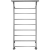 Водяной полотенцесушитель Terminus Контур П9 500х1000 с полкой Хром, нижнее подключение, G 1/2" ВР, с угловым соединением арт-4670078529749 — фото 2, Водяные полотенцесушители