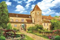 Фреска Ortograf Городской пейзаж 21033 Фактура бархат FX Флизелин (4*2,7) Бежевый/Зеленый/Голубой, Город/Пейзаж арт-21033 (бархат FX) — фото 2, Фрески