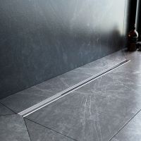 Душевой лоток AM.PM MasterFlow 80 с решеткой Хром матовый Slim line арт-W01SC-S11-080-05SB — фото 6, Душевые лотки