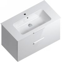 Тумба под раковину Kerama Marazzi Piano 85 PI.F.85\WHT подвесная Белая глянцевая арт-PI.F.85\WHT — фото 1, Тумбы под раковину