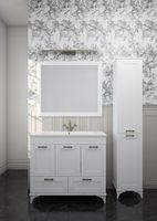 Зеркало Sanflor Ванесса 95 Белое арт-С15326 — фото 3, Зеркала в ванную комнату