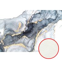 Фреска Ortograf Fluid art 34251 Фактура флок FLK Флизелин (4*2,7) Синий/Золото, Абстракция арт-34251 (флок FLK) — фото 1, Фрески