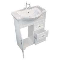 Тумба под раковину 1MarKa Прованс New 65Н Белый глянец арт-У94488 — фото 2, Тумбы под раковину