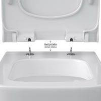 Комплект унитаза Berges Quattro S Rimless с инсталляцией Atom Line с сиденьем Микролифт и клавишей смыва Хром глянцевый арт-043361 — фото 5, Комплекты унитаз + инсталляция