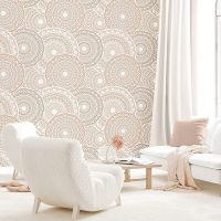 Обои Andrea Rossi Nisida Винил на флизилине (1,06*10) Красный/Серый, Геометрия/Абстракция арт-54325-4 — фото 2, Обои для стен