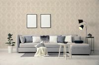 Обои Fipar Platino Винил на флизелине (1,06*10,05) Бежевый, Дамаск арт-R 23736 — фото 4, Обои для стен