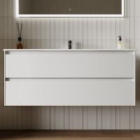 Тумба под раковину Sancos Cento 120 подвесная Белый глянец арт-CN120-1W — фото 3, Тумбы под раковину