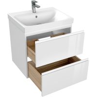 Тумба под раковину Cersanit Moduo 60 подвесная Белая арт-64140 — фото 4, Тумбы под раковину