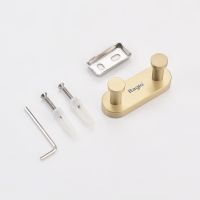 Вешалка для полотенец Raglo Золото матовое арт-R300.052.03 — фото 8, Крючки для полотенец