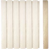 Рейка завершающая для реечной панели Ликорн 2800x41x16 мм арт-РП-1.П.16.2800 шпон дуба нетонированный — фото 2, Панели