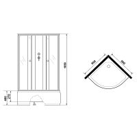 Душевая кабина Niagara Eco 90x90 NG-7508-14BK без гидромассажа арт-75081454BK — фото 10, Душевые кабины