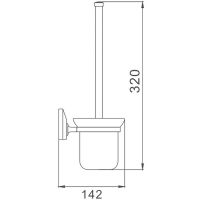 Ершик для унитаза Haiba Хром арт-HB1610 — фото 2, Ершики для унитаза