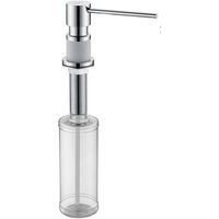 Дозатор для моющего средства Paulmark Kraft Хром Белый матовый арт-D003-431 — фото 1, Дозаторы для кухонных моек