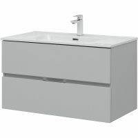 Товар: Тумба под раковину Aquanet Алвита New 90 подвесная Серая матовая арт-303922 - фото 3 Тумба под раковину Aquanet Алвита New 90 подвесная Серая матовая арт-303922 — фото 3, Тумбы под раковину