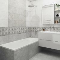 Керамический декор GlobalTile Loft Серый тип 3 25х50 см арт-GT67VG — фото 2, Керамическая плитка