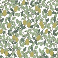 Обои LOYMINA Equator Флизелин (1*10,05) Зеленый, Листья/Фрукты арт-QTR3 002 — фото 1, Обои для стен