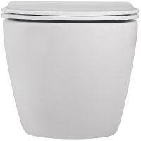 Унитаз Abber Bequem подвесной Белый матовый с сиденьем Микролифт арт-AC1100MW — фото 3, Подвесные унитазы