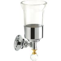 Стакан для зубных щеток Webert Karenina Хром Золото арт-KA500301017 — фото 1, Стаканы для зубных щеток