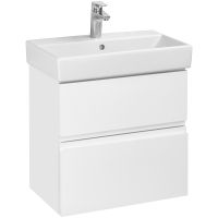 Тумба под раковину Roca Oleta 60 подвесная Белый глянец арт-A857639806 — фото 1, Тумбы под раковину