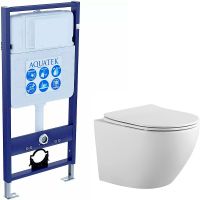 Комплект унитаза с инсталляцией Aquatek с сиденьем Микролифт арт-SET AQUATEK ЕВРОПА — фото 2, Комплекты унитаз + инсталляция