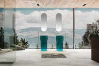 Раковина Abber Kristall 45 Бирюзовая арт-AT2701Aquamarin — фото 3, Раковины напольные