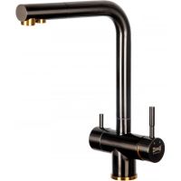 Смеситель для кухни ZorG Inox Графит арт-SZR-7039 BR/GRAFIT — фото 1, Смесители для кухни