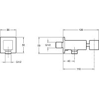 Шланговое подключение Jacob Delafon Хром арт-E14791-CP — фото 2, Шланговые подключения
