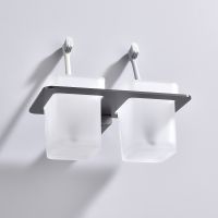 Стакан для зубных щеток Raglo двойной Графит арт-R301.08.09 — фото 6, Стаканы для зубных щеток