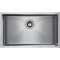 Кухонная мойка Paulmark Aller 74 Uni Брашированная сталь арт-PM807444-BS — фото 1, Кухонные мойки