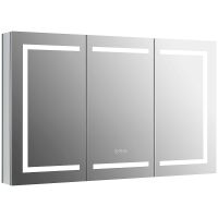 Зеркальный шкаф Aquatek 120 с подсветкой Хром арт-AQ7124-MLC — фото 1, Зеркальные шкафы в ванную